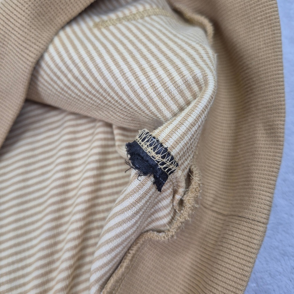 Kuhl Stria Womens L Striped Pullover Hoodie Yellow White Long Sleeve Lightweight - Picture 5 of 9